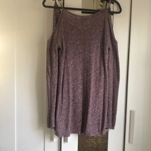Open shoulder sweater